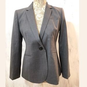 J CREW Women’s Gray  Super 120S Blazer Jacket